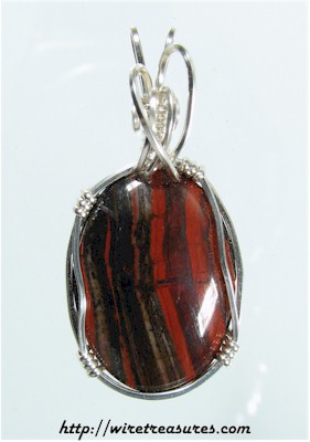 Red Jasper (with Hematite) Pendant