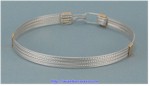 Closed Front Wire Bangle Bracelet