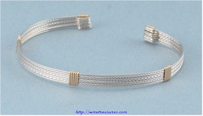 Seven-Wire Cuff Bracelet