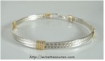 Closed Front Five-Wire Bangle Bracelet