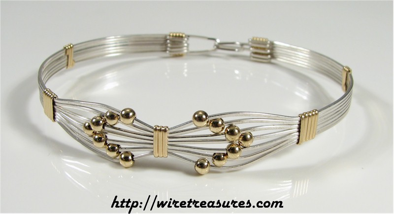 Fourteen-Bead Bangle Bracelet