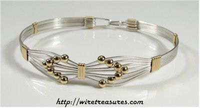 Fourteen-Bead Bangle Bracelet