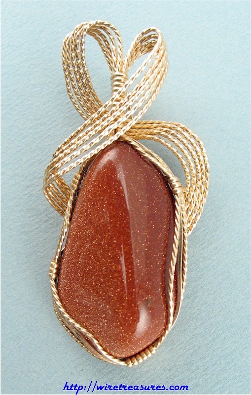 Goldstone Nugget Pendant