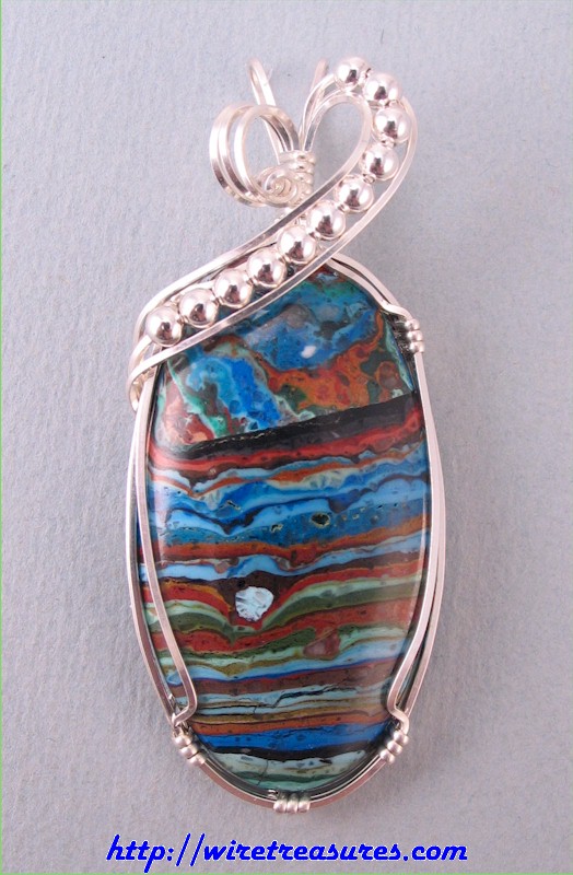 Rainbow Cal Silica Pendant