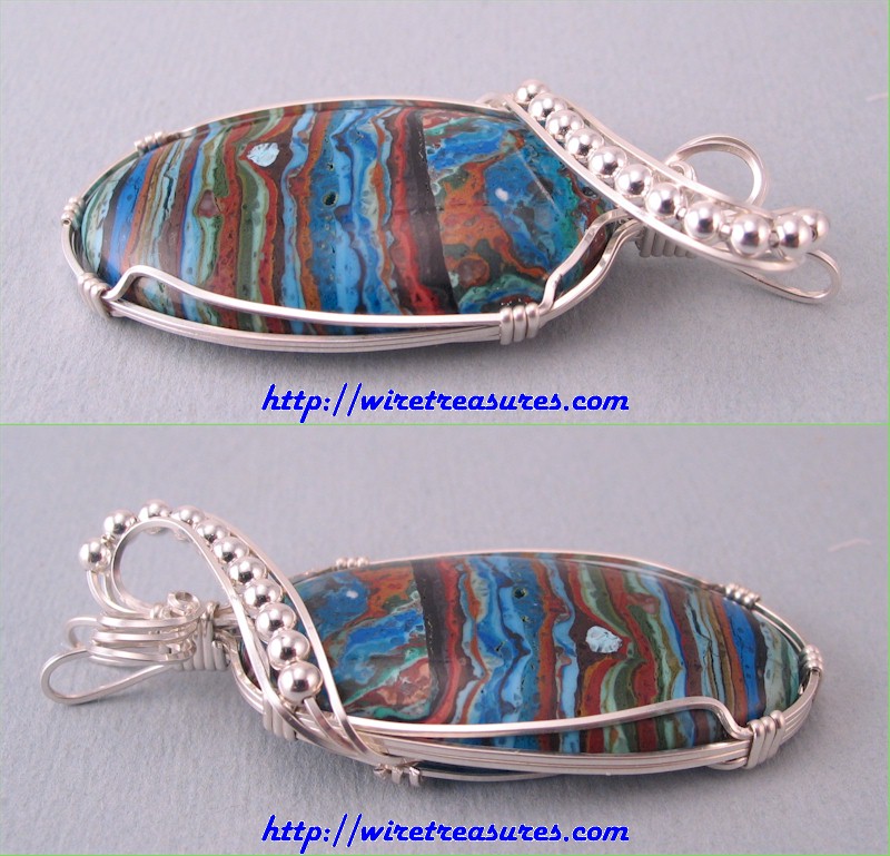 Rainbow Cal Silica Pendant