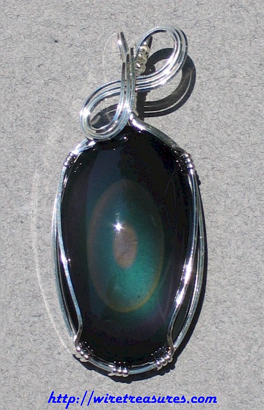 Rainbow Obsidian Pendant