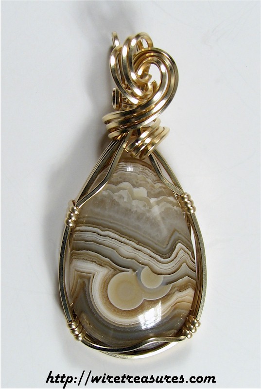 Lace Agate Pendant