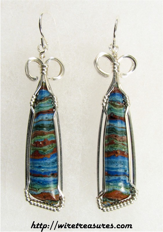 Rainbow Cal Silica Earrings