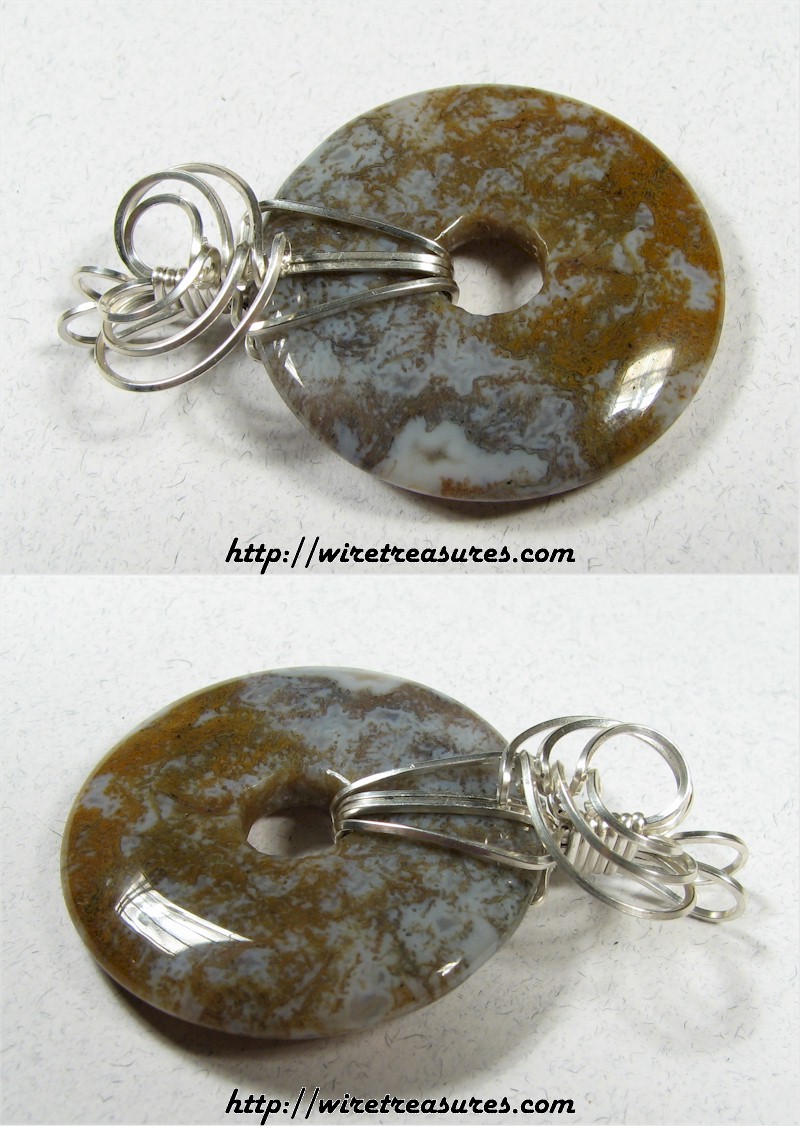 Ocean Jasper Donut Pendant