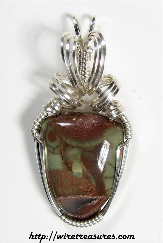 Spiderweb Jasper Pendant