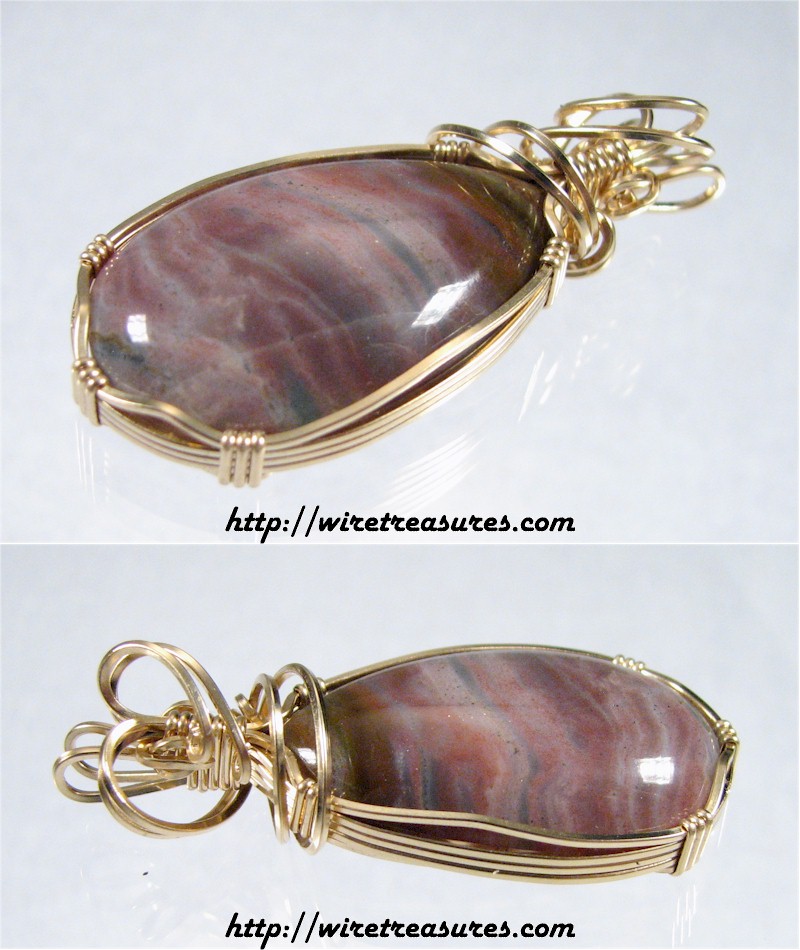 Ocean Wave Jasper Pendant