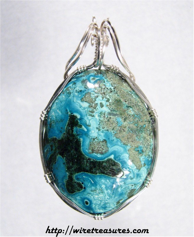 Chrysocolla & Sandstone Pendant