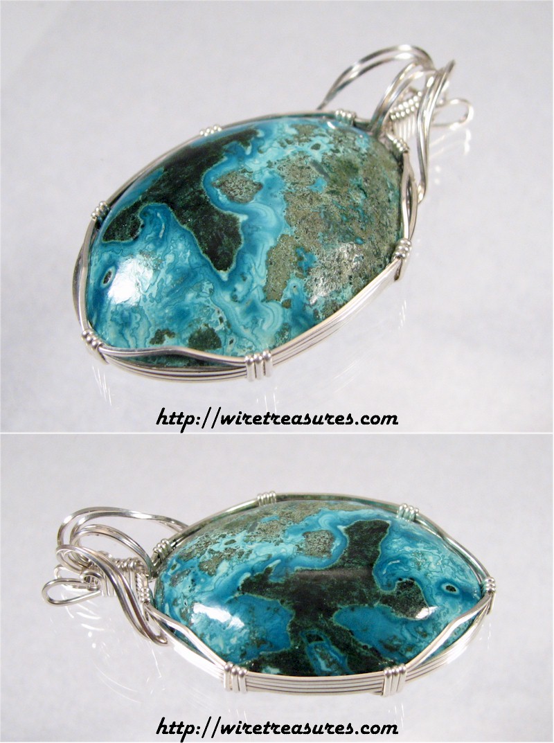 Chrysocolla & Sandstone Pendant