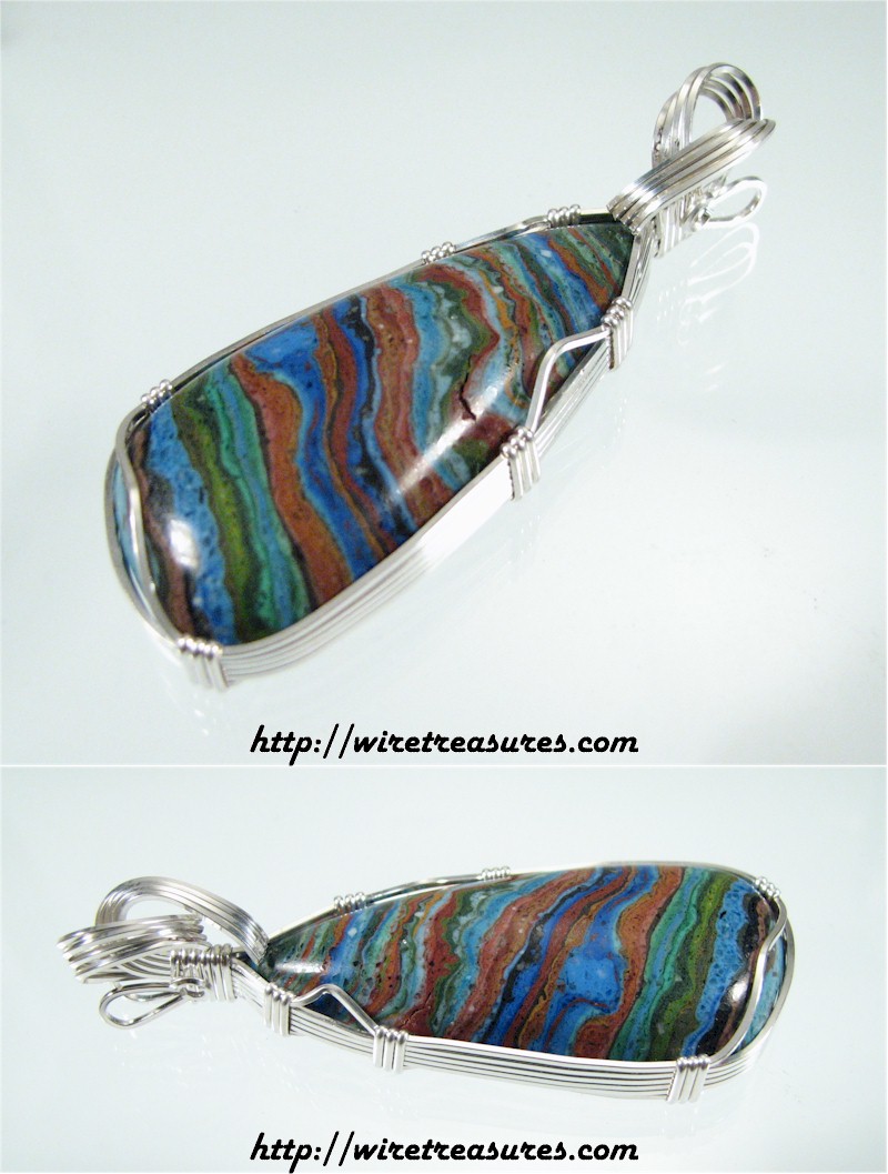 Rainbow Cal Silica Pendant