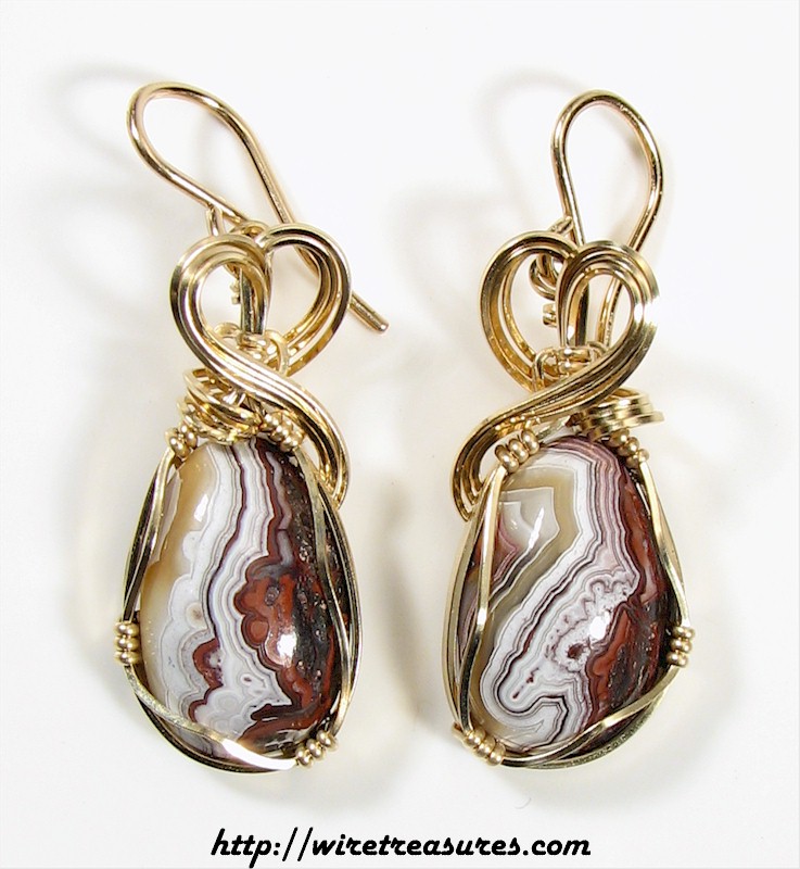 Lace Agate Earrings