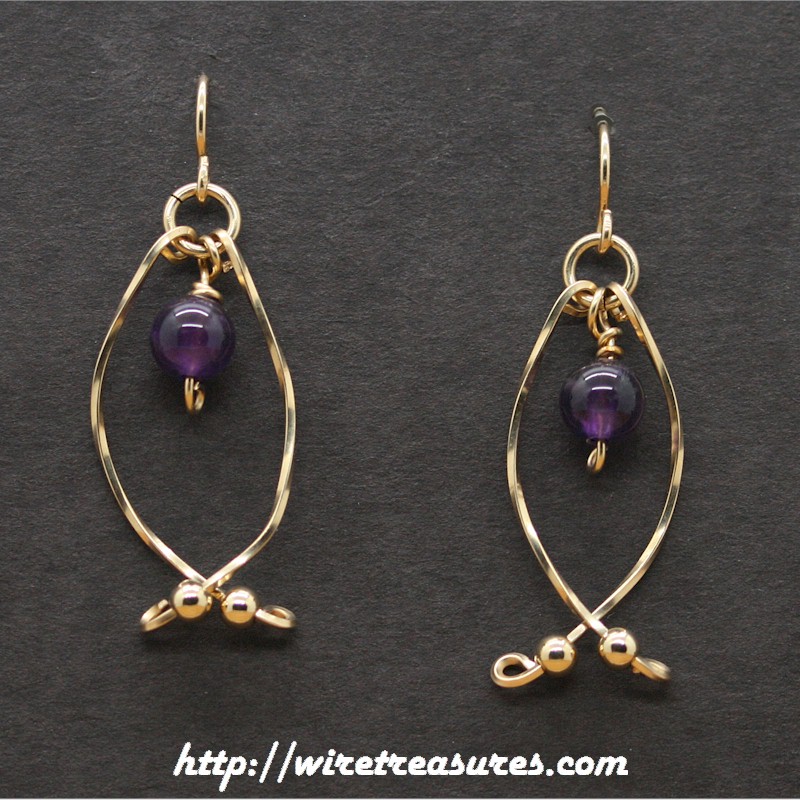 Hold-Me-Close Amethyst Bead Earrings