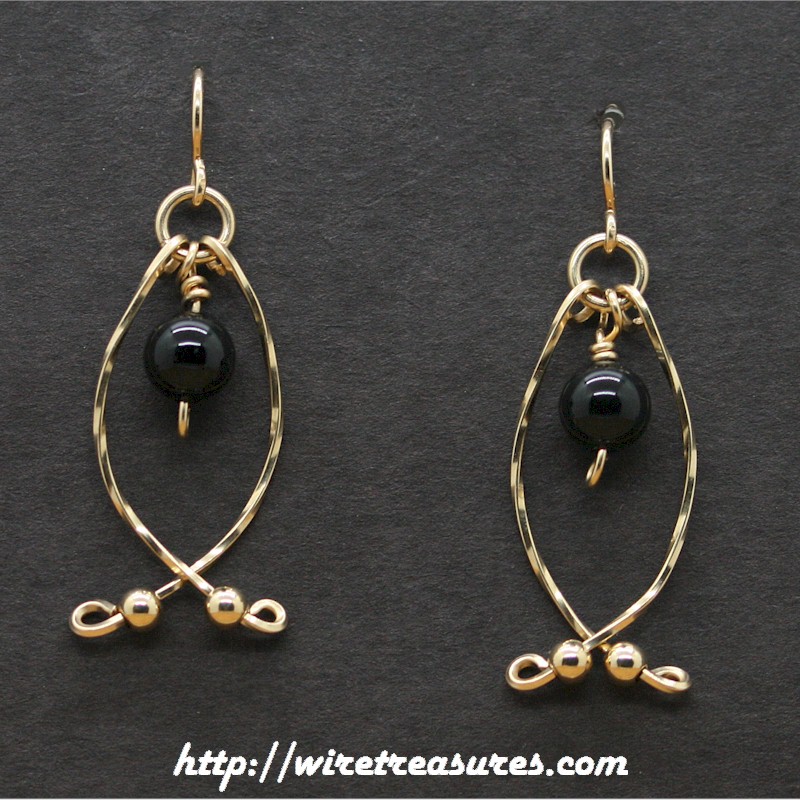 Hold-Me-Close Onyx Bead Earrings