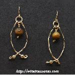 Hold-Me-Close Tigereye Jasper Bead Earrings