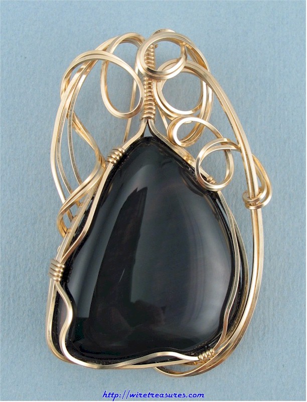 Velvet Obsidian Pendant