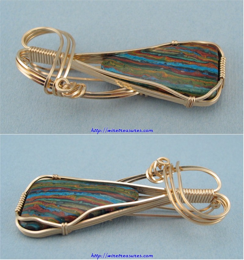 Rainbow Cal Silica Pendant