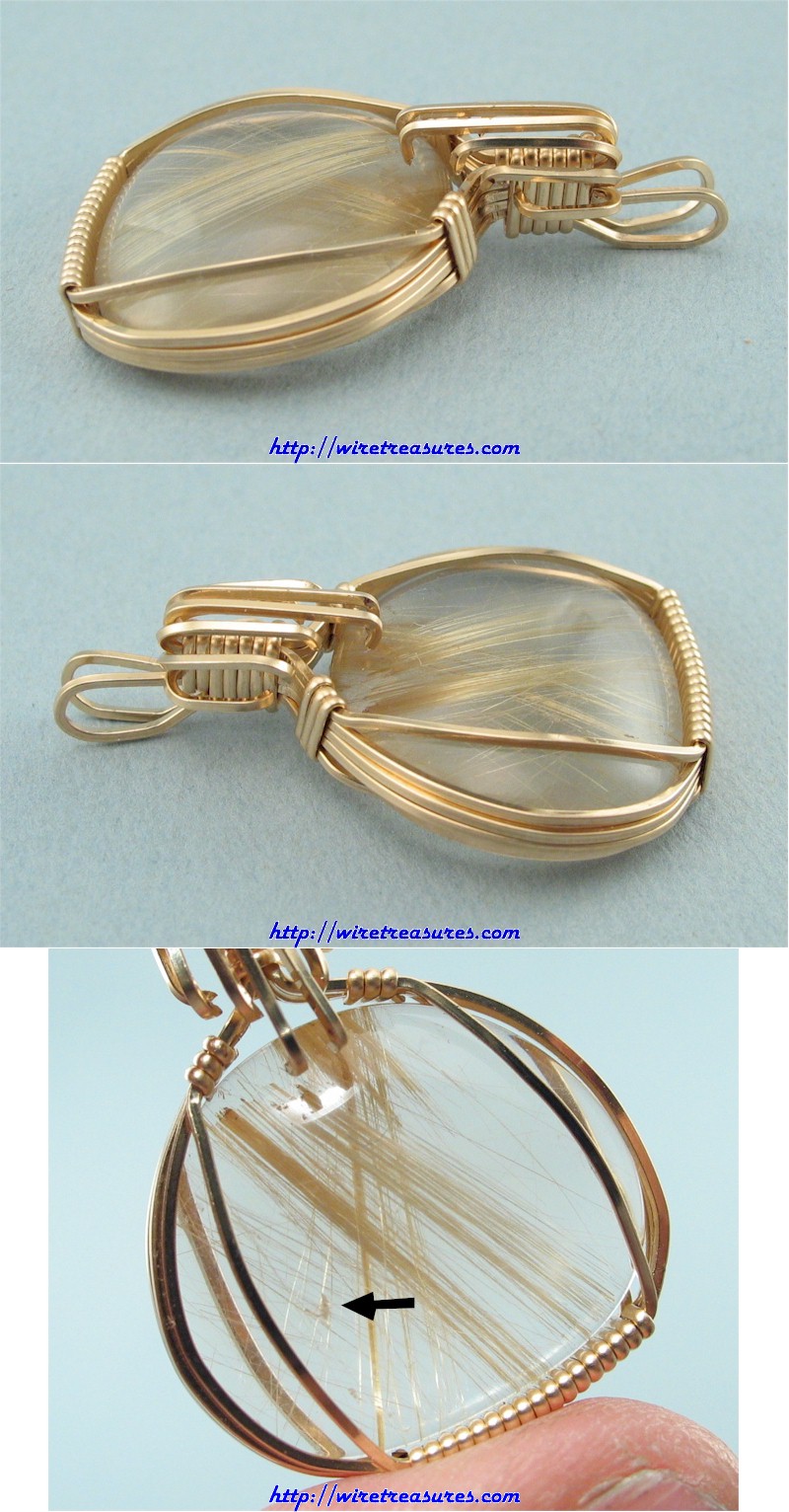 Rutilated Quartz Pendant