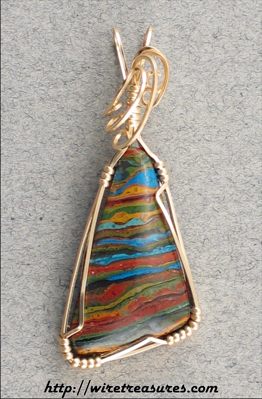 Rainbow Cal Silica Pendant