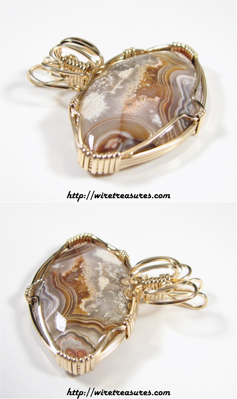 Lace Agate Pendant