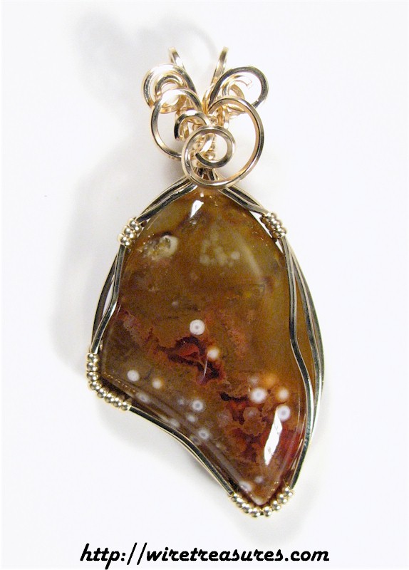 Orbicular Jasper Pendant