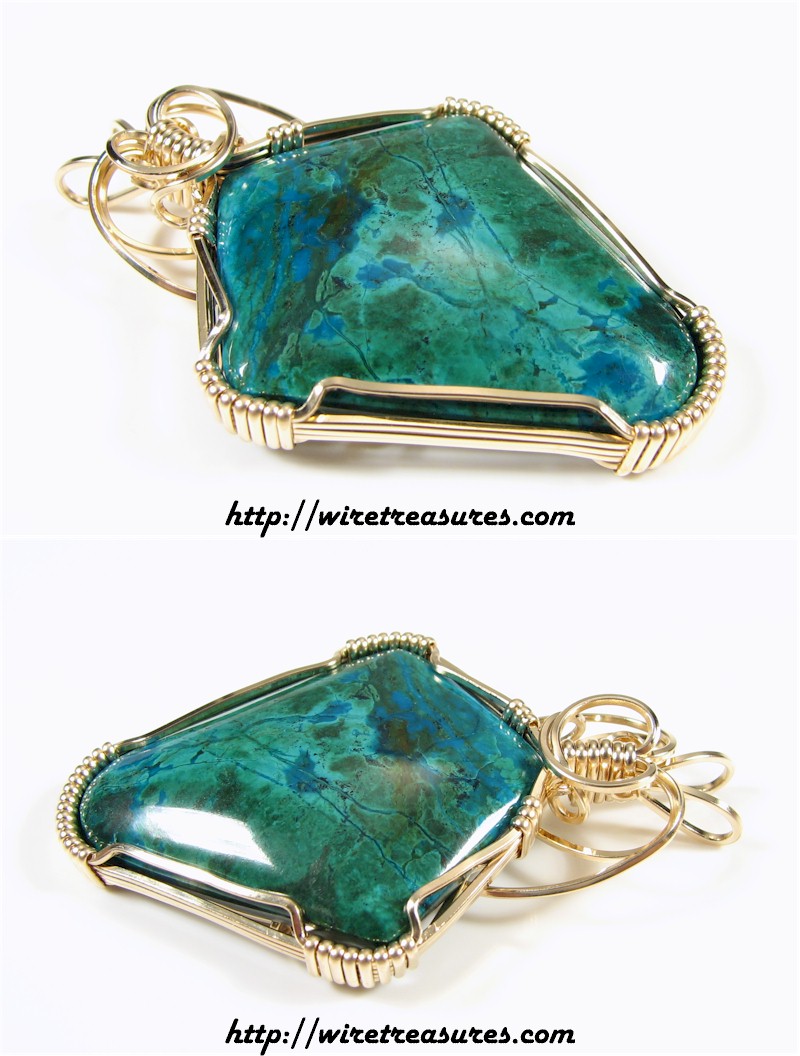 Chrysocolla & Malachite Pendant