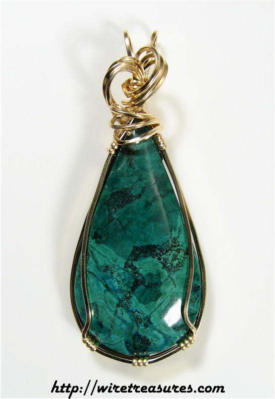 Chrysocolla & Malachite Pendant