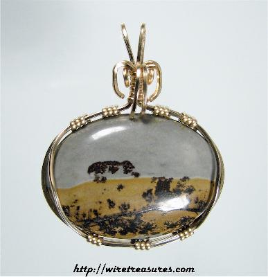 Chinese Picure Rock Pendant
