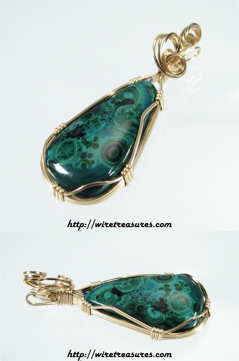 Chrysocolla & Malachite Pendant