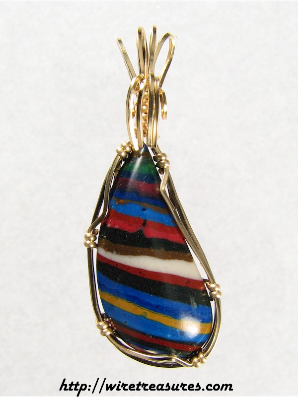 Rainbow Cal Silica Pendant