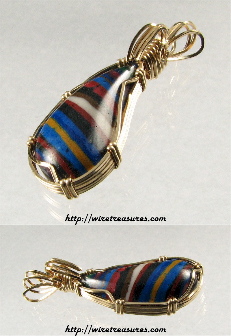 Rainbow Cal Silica Pendant