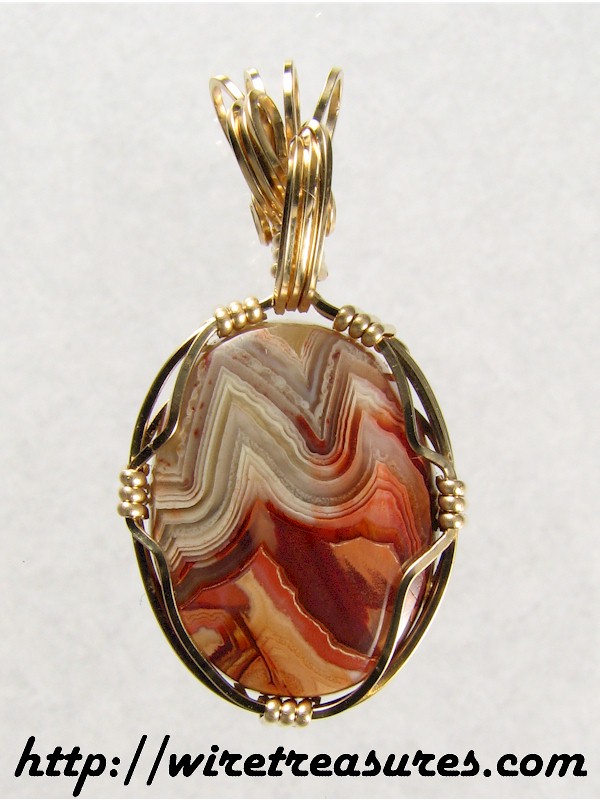 Lace Agate Pendant