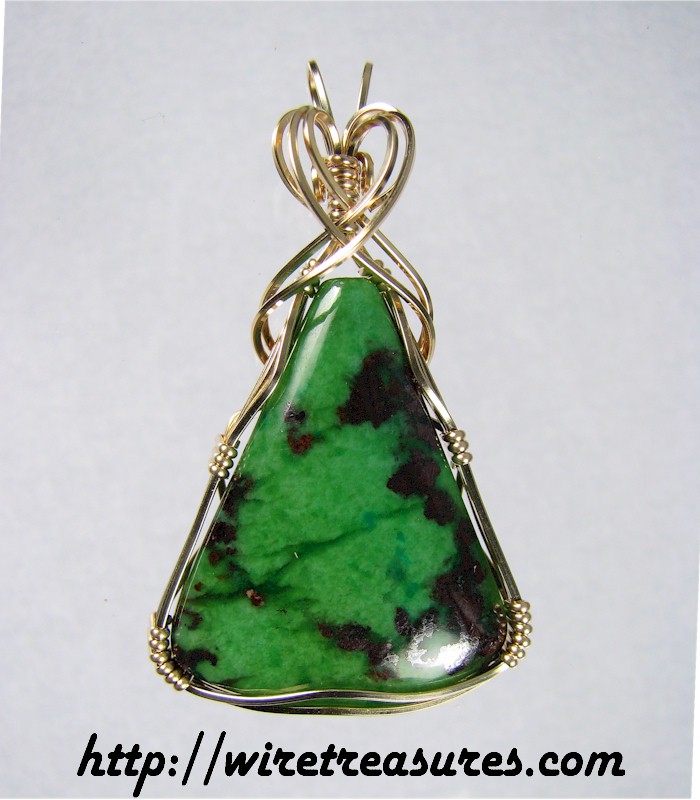 Brochantite Pendant