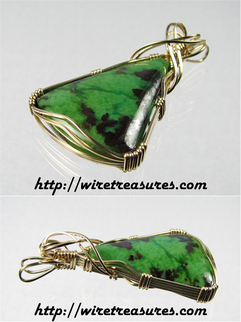 Brochantite Pendant