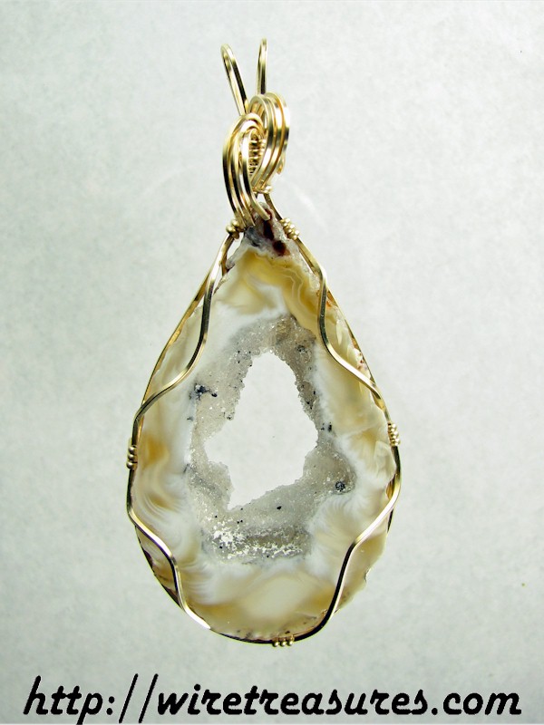 Geode Slice Pendant