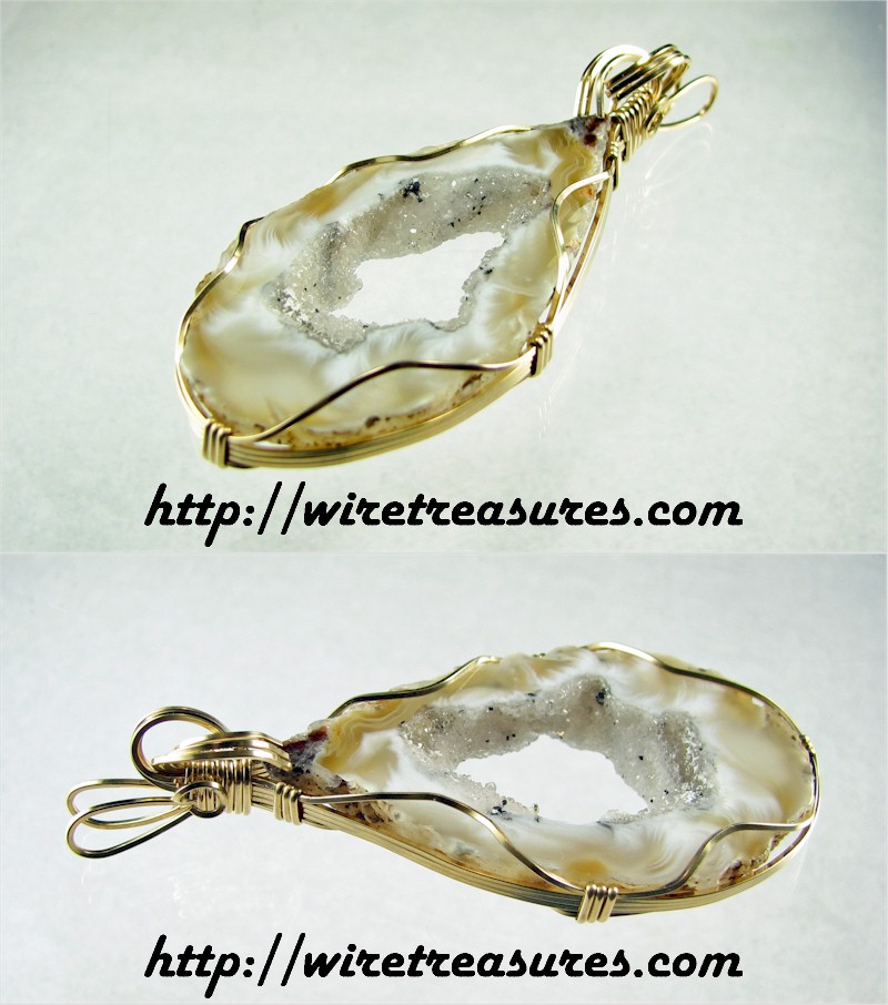 Geode Slice Pendant