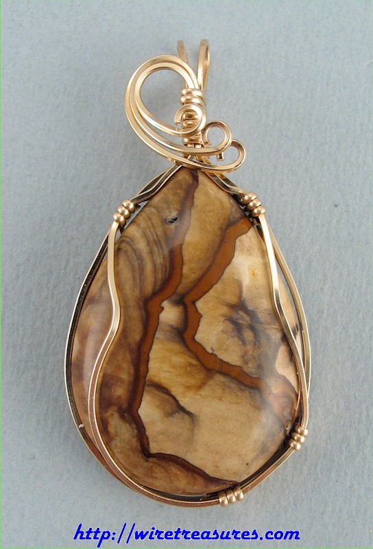 Biggs Canyon Picture Jasper Pendant & Earrings Set