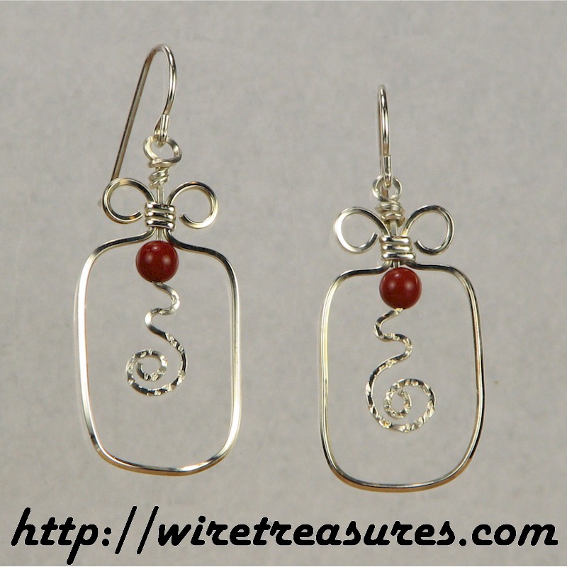 Fruit 'o the Vine Red Jasper Bead Earrings