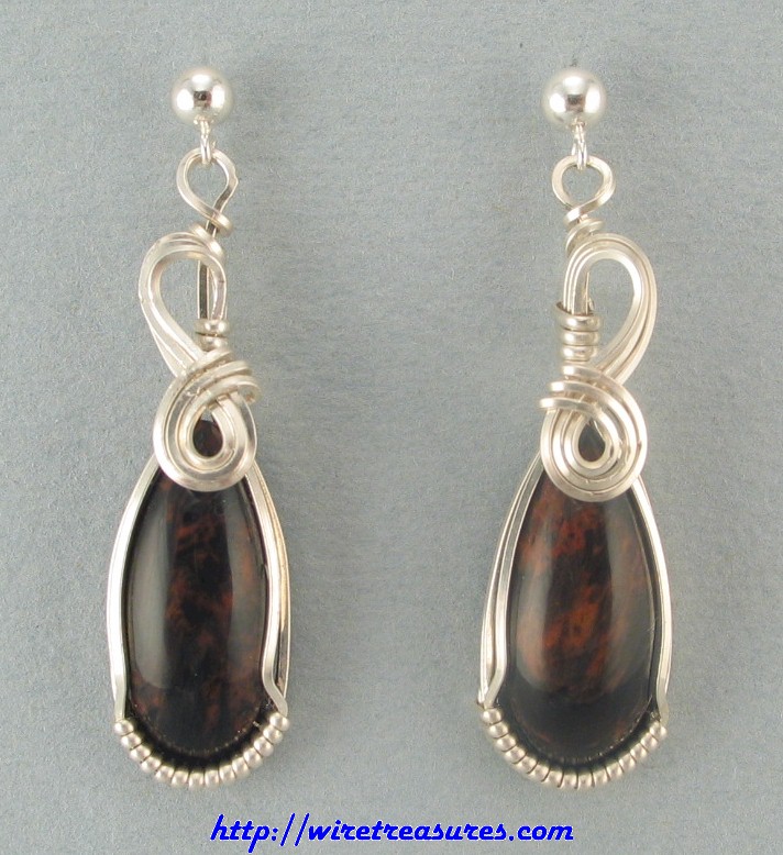 Mahogany Obsidian Earrings