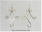 Twisted Square Earrings