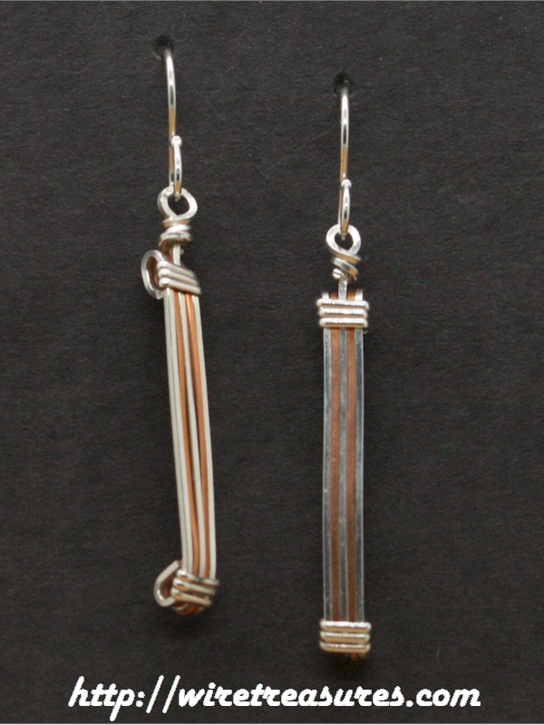 Banded Wire Earrings