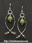 Hold-Me-Close Nephrite Jade Bead Earrings