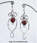 Bouquet Beaded Earrings with Red Jasper Beads