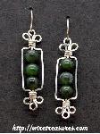 Stack-o-Three Earrings with Jade Beads