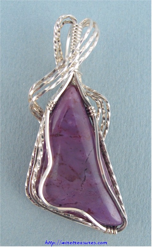 Purple Jade Agate Pendant