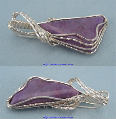 Purple Jade Agate Pendant