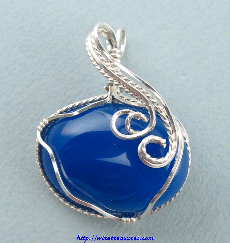 Blue Agate Pendant